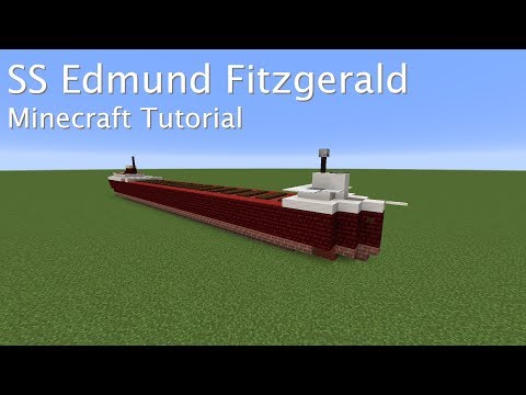 SS Edmund Fitzgerald | Minecraft Tutorial | 1:5 Scale