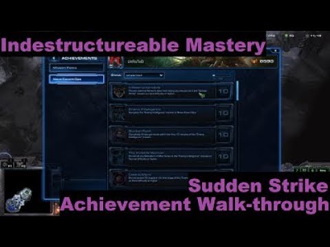 StarCraft 2: "Indestructureable" Mastery Achievement Walk-through (Sudden Strike)