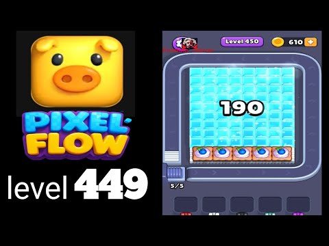 Pixel Flow Level 449 Walkthrough - Hard Difficulty Puzzle Solution