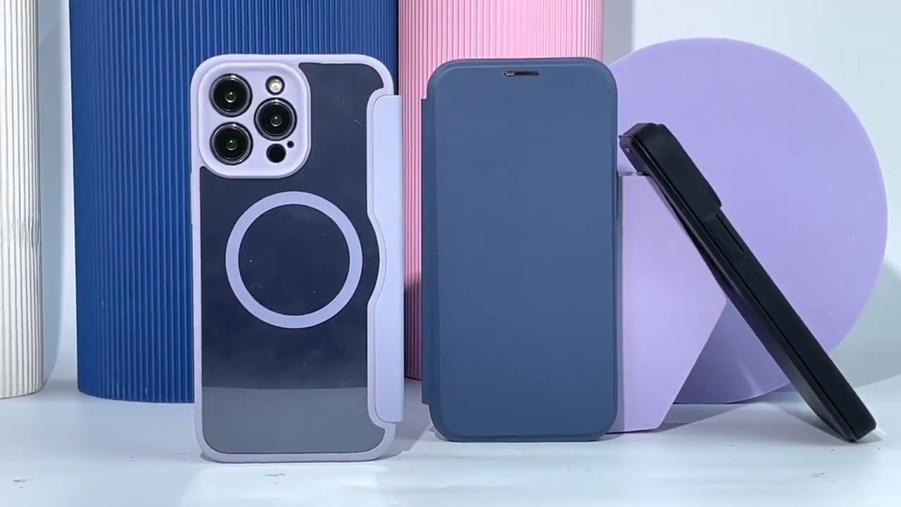 Чехол-книжка для iPhone 14 / 13 с MagSafe Dux Ducis Skin X Pro (Blue)