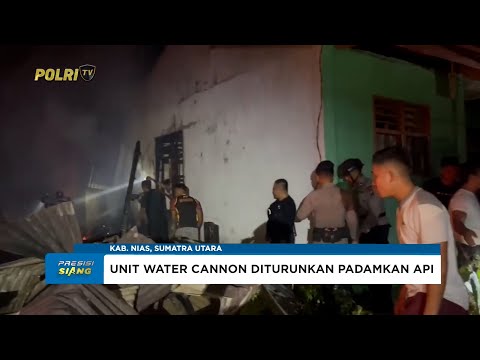 BRIMOB POLDA SUMUT RESPONS CEPAT PADAMKAN KEBAKARAN DI KEPULAUAN NIAS