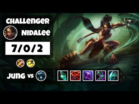 Nidalee Jungle S11 11.6 Challenger Replay (7/0/2) - KOREAN