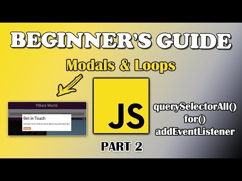 JavaScript Tutorial | Modals Loops | Part 2