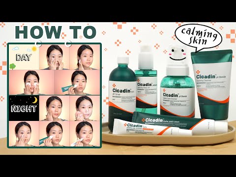 🌿Produtos suaves e ácidos + rotina de cuidados com a pele DIA E NOITE [MISSHA CICADIN HYDRO LINE]