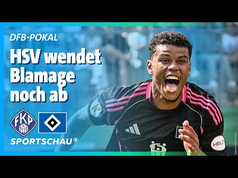DFB-Pokal Highlights: Pirmasens verpasst die Sensation gegen Hamburg | Sportschau Fußball