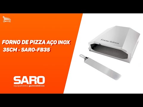 Forno de Pizza Aço Inox 35cm  - Video