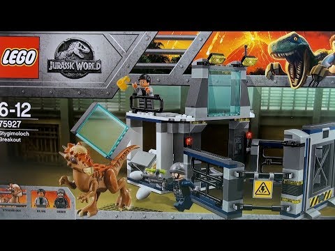 Jurassic World Lego Stygimoloch Breakout 75927 - Lego Fallen Kingdom - Dinosaur Speed Build