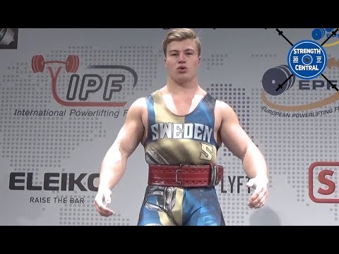 Emil Norling - 1st Place 105 Jr - EPF Classic Championships 2018 - 830 kg @ 22 yo