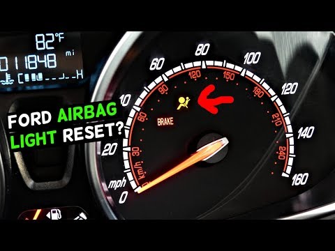 HOW TO TURN OFF AIRBAG LIGHT ON FORD with NO TOOLS Air Bag Reset