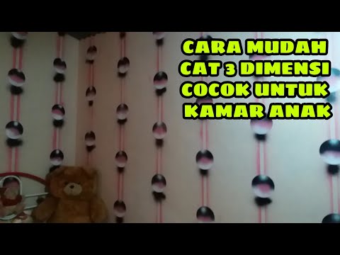 How To Paint Optical Illution Cat Dinding Kamar Motif 3d