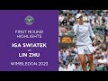 Swiatek Sweeps Past Zhu | Iga Swiatek vs Lin Zhu | Match Highlights | Wimbledon 2023