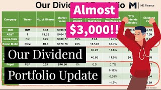 Our Dividend Portfolio Update | Over $3000 | Leaving Robinhood