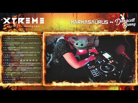 Duracell Bunny Xtreme warmup stream + b2b with Karkasaurus