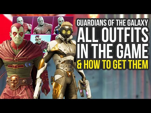 All 40 Outfit Locations In Guardians Of The Galaxy Game (Guardians Of The Galaxy Game All Outfits)