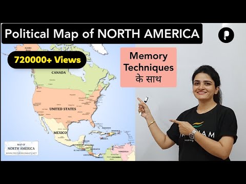 World Map: NORTH AMERICA Political Map - Learn all countries on map