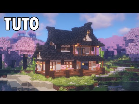 Minecraft 1.20 |  How To Build a Realistic Large Japanese House |  Tutorial