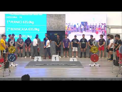 5^ GARA NAZIONALE DI PL CLASSIC MASCHILE JUNIOR - Cat. -74 kg.