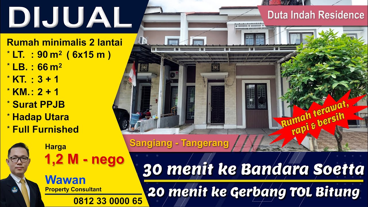Dijual Rumah di Perumahan Grand Duta Tangerang - Duta Indah Residence Kota Tangerang