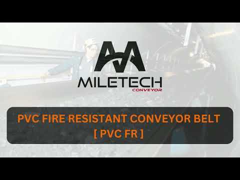 Solid woven pvc fire resistant conveyor belt, belt width: 50...
