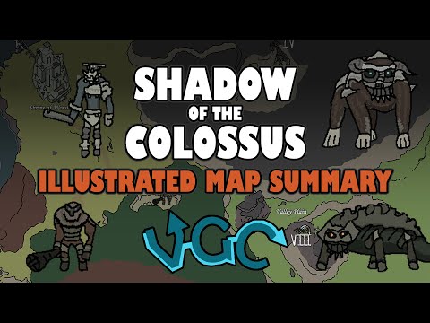 SHADOW OF THE COLOSSUS Illustrated Map Summary