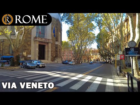 Visita guiada a Roma ➧ Via Vittorio Veneto [4K Ultra HD]