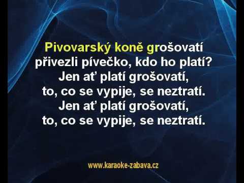 Josef Zíma - Pivovarský koně (karaoke z www.karaoke-zabava.cz)