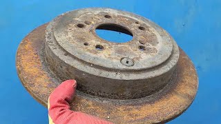 Amazing invention by a first-rate craftsman. Self-made from an old brake disc