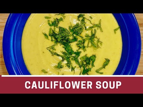 Cauliflower Soup with Curry  | Vegan Recipe | The Frugal Chef