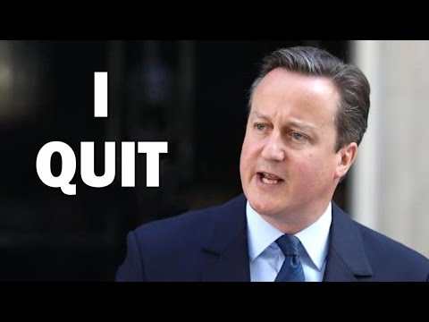 I QUIT Says David Cameron After UK Votes to Leave EU