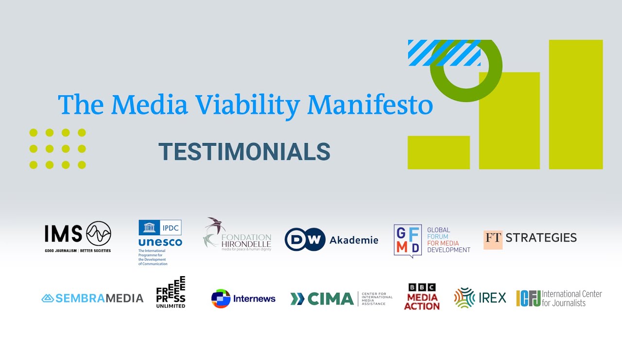 Media Viability Manifesto - Testimonials from launch, Brussels January 2025