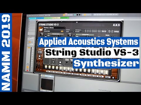 NAMM 2019: Applied Acoustics Systems String Studio VS-3 Synthesizer | SYNTH ANATOMY