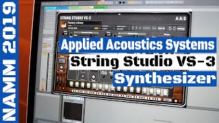 Video thumbnail for NAMM 2019: Applied Acoustics Systems String Studio VS-3 Synthesizer | SYNTH ANATOMY by SYNTH ANATOMY