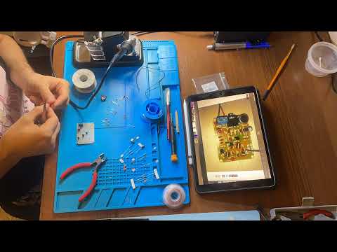 Soldering DIY radio kit RF-02FM