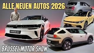 Alle neuen Autos 2026 von A bis Z! Rundgang auf der Brüssel Motor Show | Verbren