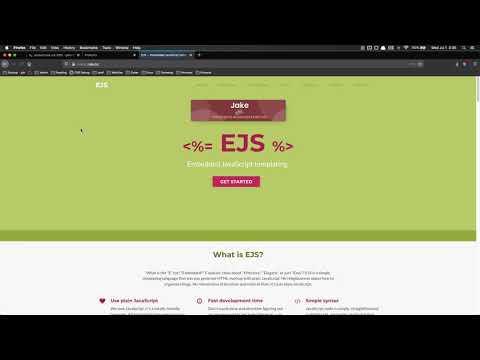 Full Stack Web Developer Course 9_8 Using Ejs