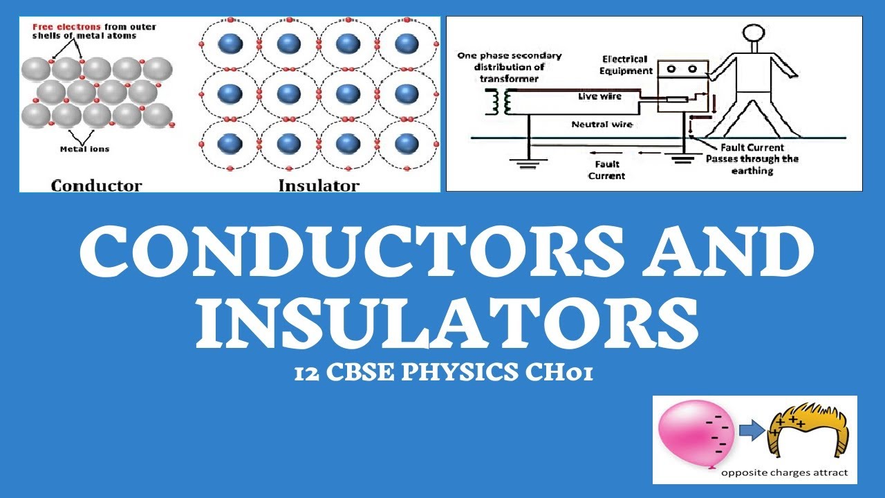 CONDUCTORS AND INSULATORS | 12 CBSE PHYSICS CH 01 ELECTRIC CHARGES AND FIELDS