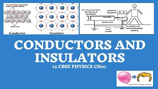 CONDUCTORS AND INSULATORS | 12 CBSE PHYSICS CH 01 ELECTRIC CHARGES AND FIELDS