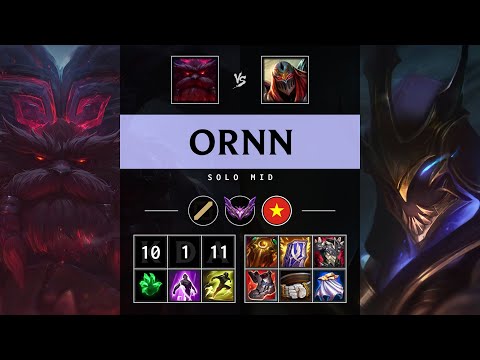 Ornn Mid vs Zed - VN Master Patch 25.16