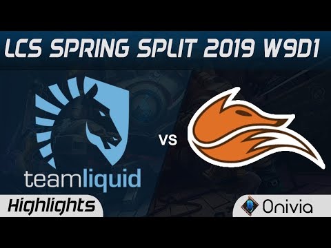 TL vs FOX Highlights LCS Spring 2019 W9D1 Team Liquid vs Echo Fox LCS Highlights by Onivia