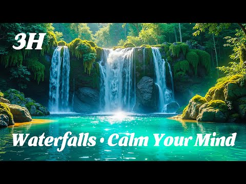 3 Hours of Waterfalls in a Tropical Jungle – Ambient Chill Music for Deep Focus & Relaxation