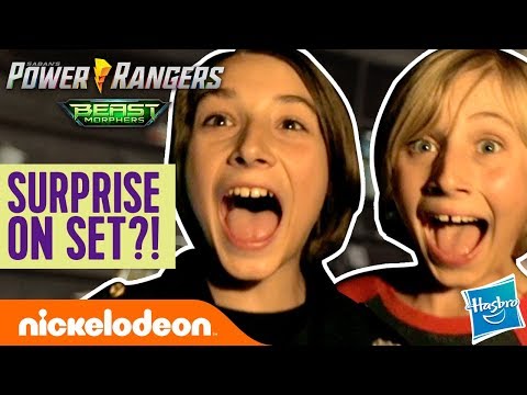 Gabe & Garrett’s Mysterious Surprise On Set! | Power Rangers Beast-X Morphers Ep. 1 | Nick