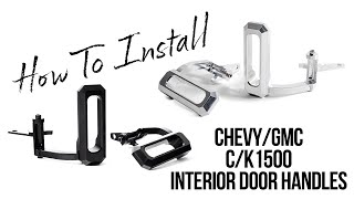 How To Install: LG Billet USA Interior Door Handles for Your 1995-1999 Chevy/GMC C/K1500