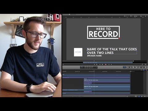 Fast Conference Graphics with Apple Motion // Show and Tell Ep.31