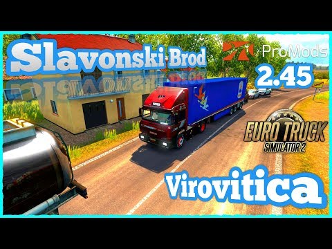 🚚IVECO TURBOSTAR - Slavonski Brod - Virovitica - Promods 2.45 - Kamionom preko Europe🚚