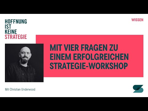 #41 Four questions for a successful strategy workshop - HOPE IS NOT A STRATEGY