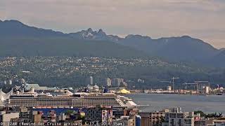 LIVE: Vancouver Live Cam | Dawn + Celebrity  Solstice, Serenade of the Seas & Nieuw Amsterdam Cruise
