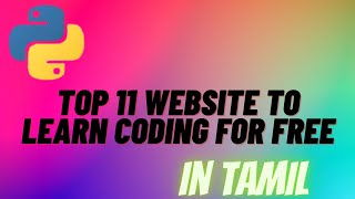 Top 11 Website To learn Coding For Free!! |in tamil|#codewithdani