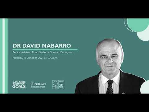 Dr David Nabarro - Delivering on the Outcomes of the UN Food Systems Summit