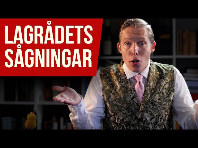 Videouttalande av lagrådet Svenska