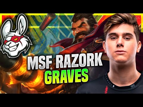 WHEN RAZORK PICKS GRAVES! - MSF Razork Plays Graves JUNGLER vs Lillia! | Challenger TV